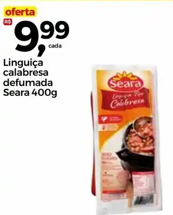 Frangolândia Linguiça calabresa defumada Seara 400g oferta