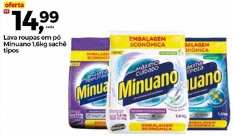Frangolândia Lava roupas em pó Minuano 1,6kg sachê oferta