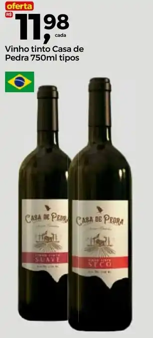 Frangolândia Vinho tinto Casa de Pedra 750ml tipos oferta