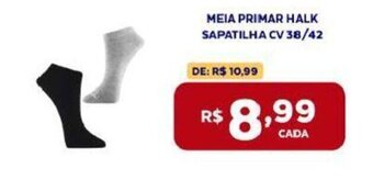 MEIA PRIMAR HALK SAPATILHA CV 38/42