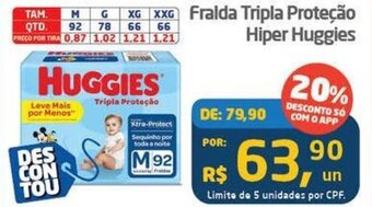 Tenda Atacado Fralda Tripla Proteção Hiper Huggies oferta