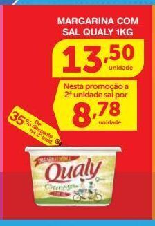 Roldão Margarina com sal qualy 1kg oferta