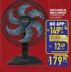 Mercantil Rodrigues Ventilador de mesa cadence vtr409 40 cm 110 v/220 v oferta