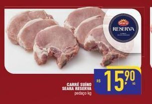 Mercantil Rodrigues Carré suíno seara reserva pedaço kg oferta