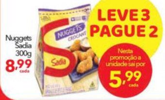 Lopes Supermercados Nuggets Sadia 300g oferta