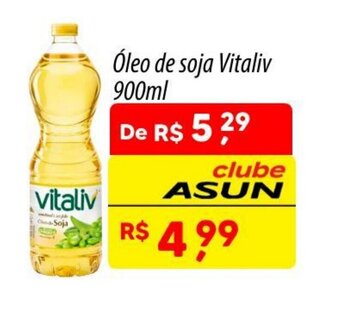 Asun Óleo de soja Vitaliv 900ml oferta