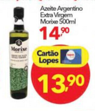 Lopes Supermercados Azeite Argentino Extra Virgem Morixe 500ml oferta