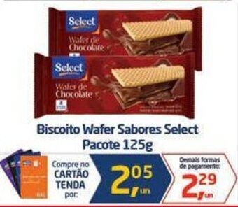 Tenda Atacado Biscoito Wafer Sabores Select Pacote 125g oferta