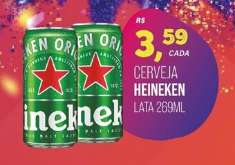 Cometa Supermercados CERVEJA HEINEKEN LATA 269ML oferta