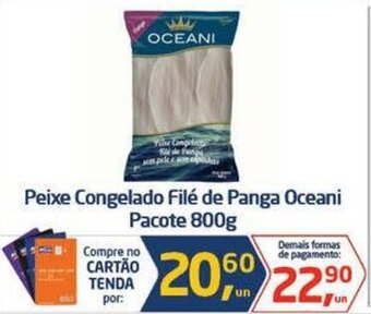 Tenda Atacado Peixe Congelado Filé de Panga Oceani Pacote 800g oferta