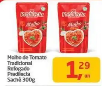 Tenda Atacado Molho de Tomate Tradicional Refogado Predilecta Sachê 300g oferta