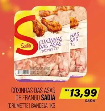 Cometa Supermercados COXINHAS DAS ASAS DE FRANGO SADIA (DRUMETTE) BANDEJA 1KG oferta