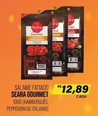 Cometa Supermercados SALAME FATIADO SEARA GOURMET 100G (HAMBURGUÊS, PEPPERONI OU ITALIANO) oferta