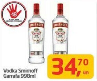 Tenda Atacado Vodka Smirnoff Garrafa 998ml oferta