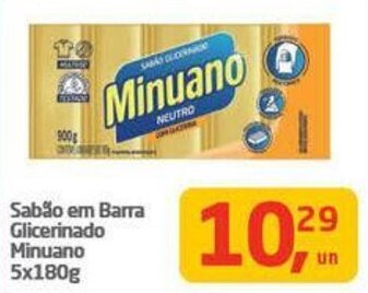 Tenda Atacado Sabão em Barra Glicerinado Minuano 5x180g oferta