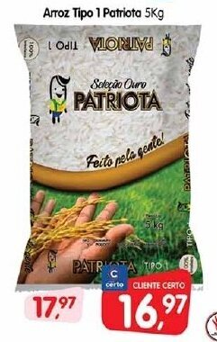 Cercadão Arroz Tipo 1 Patriota 5Kg oferta