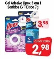 Gel Adesivo Lipex 5 em 1 Sortidos C/1 Disco 7g