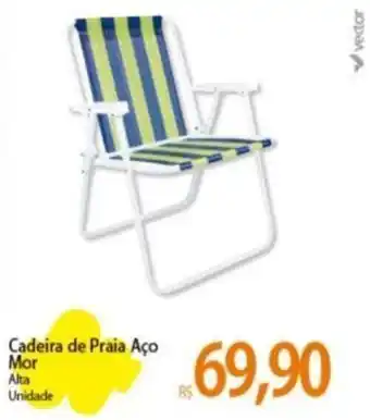 Cadeira de Praia Aço Mor Alta Unidade