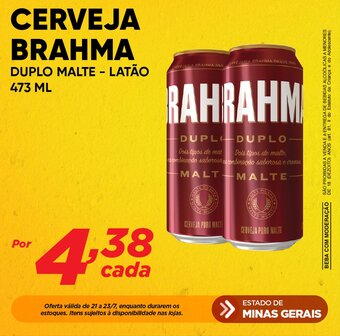 Dia CERVEJA BRAHMA DUPLO MALTE - LATÃO 473ML oferta