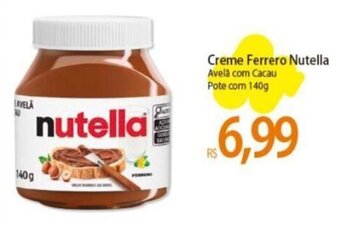 Atacadão Creme Ferrero Nutella Avelă com Cacau Pote com 140g oferta