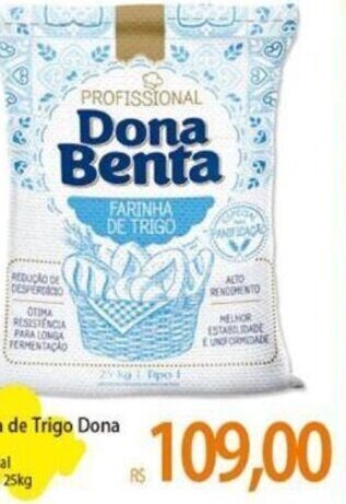 Atacadão Farinha de Trigo Dona Benta Profissional Saco com 25kg oferta