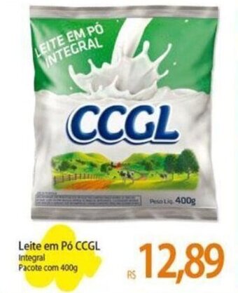 Atacadão Leite em Pó CCGL Integral Pacote com 400g oferta