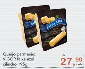 Cometa Supermercados Queijo parmesão VIGOR faixa azul cilindro 195g oferta