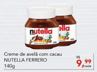Cometa Supermercados Creme de avelã com cacau NUTELLA FERRERO 140g oferta