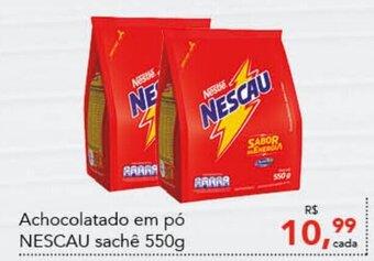 Cometa Supermercados Achocolatado em pó NESCAU sachê 550g oferta