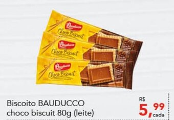 Biscoito BAUDUCCO choco biscuit 80g (leite)