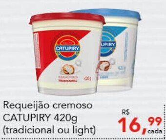 Cometa Supermercados Requeijão cremoso CATUPIRY 420g (tradicional ou light) oferta