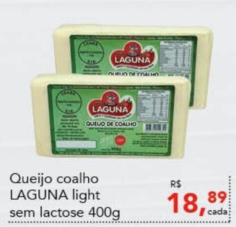 Cometa Supermercados Queijo coalho LAGUNA light sem lactose 400g oferta