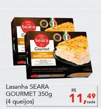 Cometa Supermercados Lasanha SEARA GOURMET 350g (4 queijos) oferta