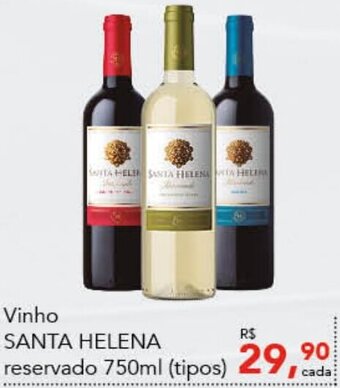 Cometa Supermercados Vinho SANTA HELENA reservado 750ml (tipos) oferta