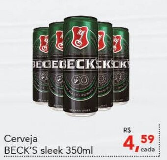 Cometa Supermercados Cerveja BECK'S sleek 350ml oferta