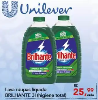 Cometa Supermercados Lava roupas líquido BRILHANTE 3L (higiene total) oferta