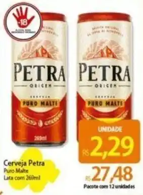 Cerveja Petra Puro Malte Lats com 269ml