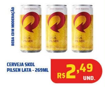 Tatico CERVEJA SKOL PILSEN LATA - 269ML oferta
