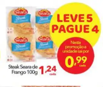 Lopes Supermercados Steak Seara de Frango 100g oferta