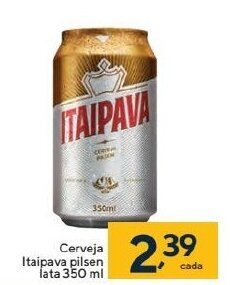 Cerveja Itaipava pilsen lata 350 ml