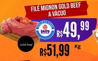 Saito Supermercados FILÉ MIGNON GOLD BEEF A VÁCUO Kg oferta