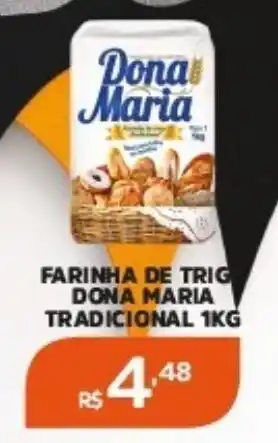 Pinheiro Supermercado FARINHA DE TRIG DONA MARIA TRADICIONAL 1KG oferta