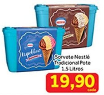 Shibata Supermercados Sorvete Nestlé Tradicional Pote 1,5 Litros oferta