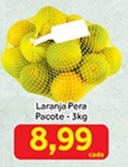 Shibata Supermercados Laranja Pera Pacote-3kg oferta