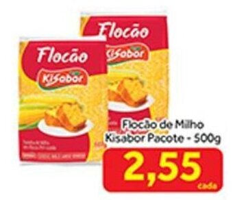Shibata Supermercados Flocão de Milho Kisabor Pacote- 500g oferta