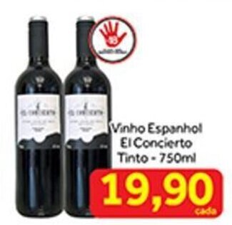 Vinho Espanhol El Concierto Tinto-750ml