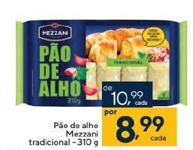 Pão de alho Mezzani tradicional -310 g