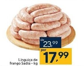 Coop Linguiça de frango Sadia - kg oferta