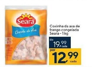 Coop Coxinha da asa de frango congelada Seara-1kg oferta