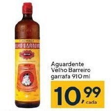 Coop Aguardente Velho Barreiro garrafa 910 ml oferta